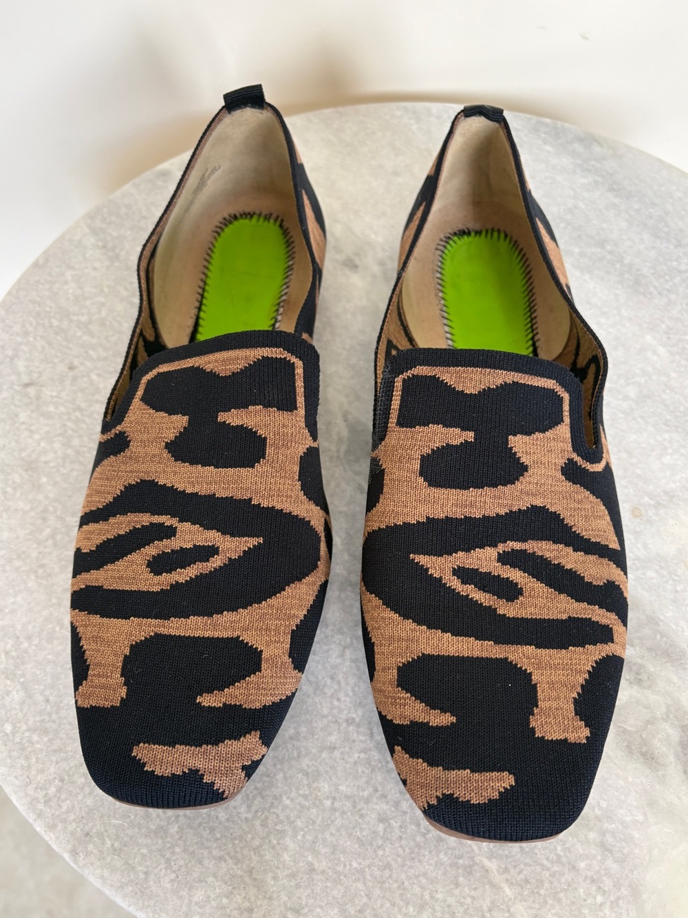 LOUISE ET CIE Artemid Loafer Animal Print Washable Loafer Womens Sz 9